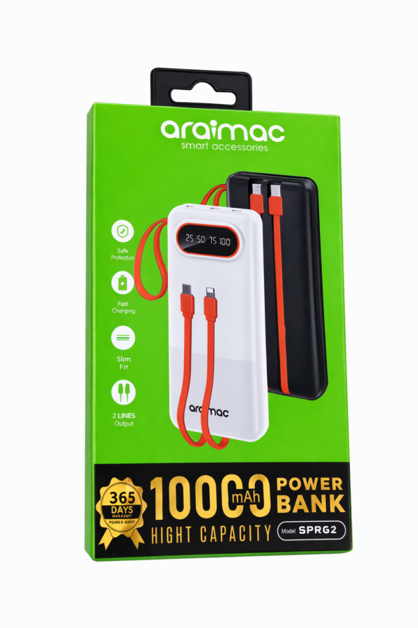ARAIMAC SPR62 – Power Bank 10000mAh