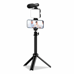 Kit Vidéo Smartphone PLOKAMA PK-772 – Trépied, Microphone et LED