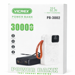 VICREX PB-3002 – Power Bank 30000mAh