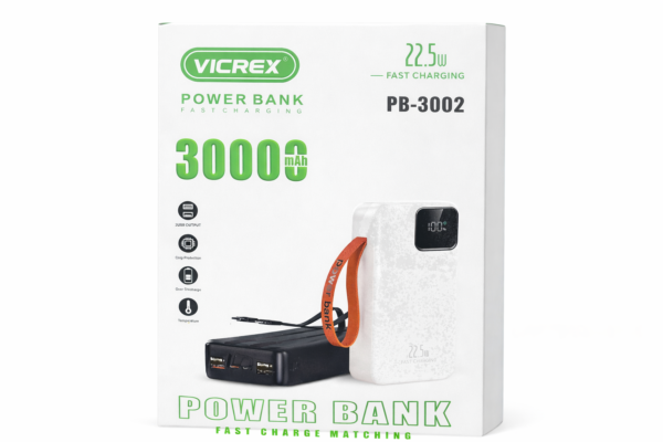 VICREX PB-3002 – Power Bank 30000mAh