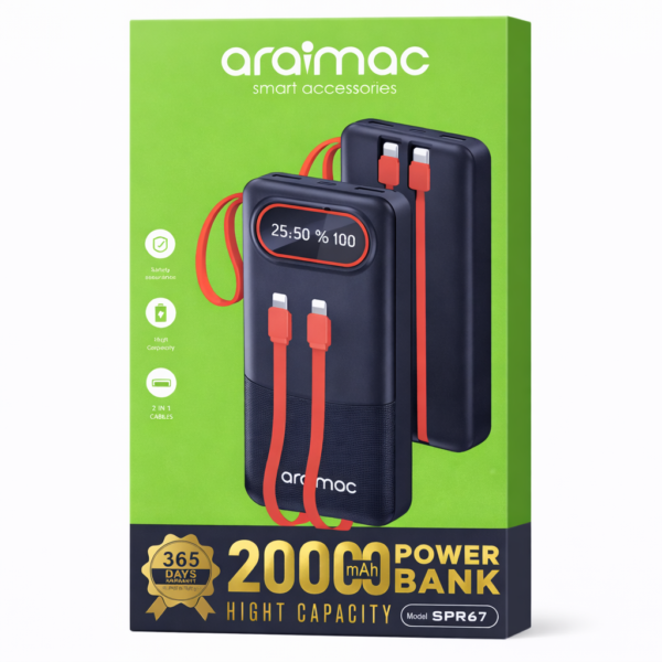 ARAIMAC SPR67 – Power Bank 20000mAh