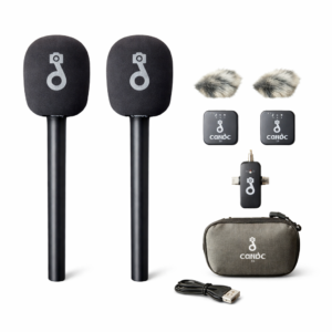 Kit Microphone Sans Fil d’Interview CANDC – Double Micro Professionnel