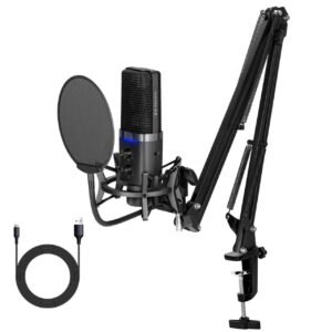Microphone Podcast & Streaming Professionnel – Kit Studio Complet